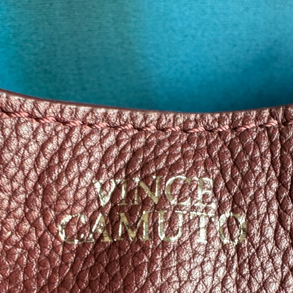 VINCE CAMUTO Pebbled Leather Shoulder Bag, Burgundy - Picture 2 of 9